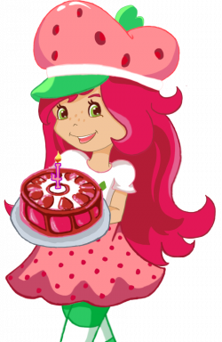Cute Clipart Strawberry. Good Pink Cupcake With Strawberry Royalty ...