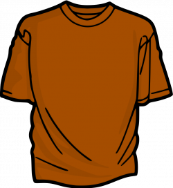 OnlineLabels Clip Art - Orange T-Shirt