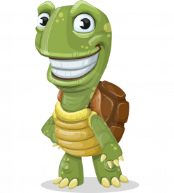 Vector Turtle Cartoon Character - Juan the Joyful Turtle ...