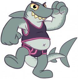 Chubby shark man without pants — Weasyl