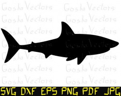 Shark svg | Fish svg | Spiny dogfish svg | clipart, silhouette, vector, cut  file, CNC cut, laser cut, vinyl decal, printable, engraving.
