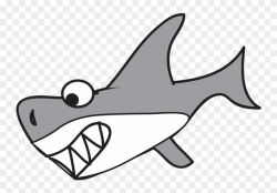 Great White Shark Clipart Clip Art - Cartoon Shark - Png ...
