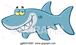 Vector Stock - Happy shark . Clipart Illustration gg60414097 ...