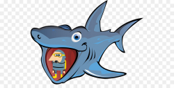 Great White Shark Background clipart - Cartoon, Illustration ...