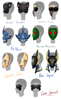 Ghoul OC Masks by Lord-Nerdfish on DeviantArt