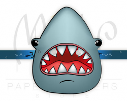 Shark mask PRINTABLE - Shark costume - Fish mask - Shark ...