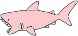 shark tumblr pink sticker adesivo...