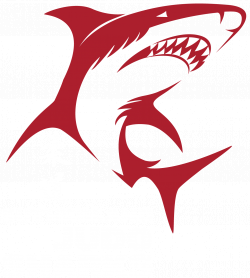 Shark clipart red - Pencil and in color shark clipart red