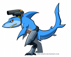 28+ Collection of Robot Shark Drawing | High quality, free cliparts ...