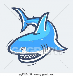 Vector Clipart - Shark sea life. Vector Illustration ...
