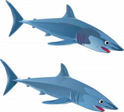 Clipart - Blue Shark