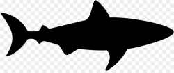 Great White Shark Background clipart - Silhouette, Black ...
