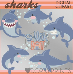 Shark Summer Clipart