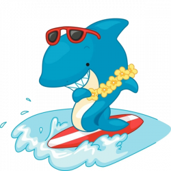 Shark Surfing Clip art - Cartoon shark surfing 600*600 transprent ...