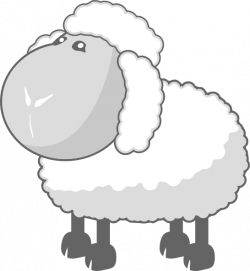 Sheep In Gray Clip Art at Clker.com - vector clip art online ...