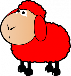 Red Sheep Clip Art at Clker.com - vector clip art online, royalty ...