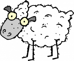 clipartist.net » Clip Art » sheep tweet super duper SVG