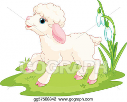Vector Stock - easter lamb. Clipart Illustration gg57508842 ...