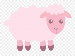 Sheep Clipart Easy - Pink Sheep Clipart - Png Download ...