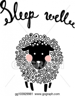Vector Stock - Fluffy sheep. Clipart Illustration ...