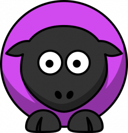 Sheep - Violet Purple Clip Art at Clker.com - vector clip art online ...