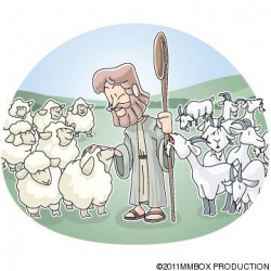 clipart of the parable of the sheep and goats - Google ...