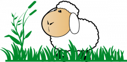 Sheep With Grass Clip Art at Clker.com - vector clip art ...