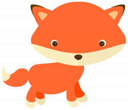 OnlineLabels Clip Art - Cute Fox Without Background