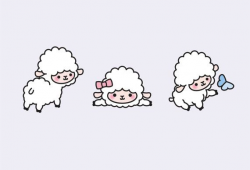 Premium Vector Clipart - Kawaii Lambs - Cute Lamb Clipart ...