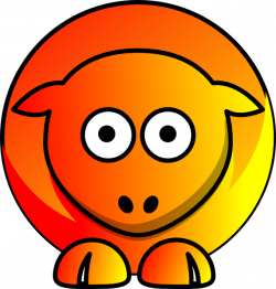 Sheep - Fire Orange And Yellow Clip Art at Clker.com - vector clip ...
