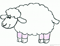 Free Sheep Outline, Download Free Clip Art, Free Clip Art on ...