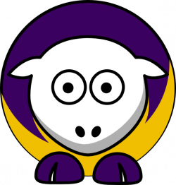 Sheep 3 Toned Minnesota Vikings Colors Clip Art at Clker.com ...