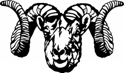OnlineLabels Clip Art - Dall Sheep Ram (Stylized)