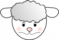 Clipart - Sheep sad
