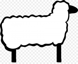 Sheep Cartoon clipart - Goat, White, Black, transparent clip art
