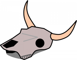 Clipart - Cow Skull
