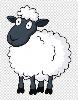 White and black sheep illustration, Sheep Cartoon , sheep ...
