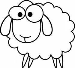 Outline Sheep Clip Art at Clker.com - vector clip art online ...