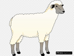 Wooly Sheep Clip art, Icon and SVG - SVG Clipart
