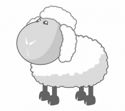 Sheep In Gray Baa Baa Wooly Sheep - Clip Art Library