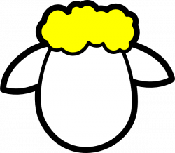 Yellow Counter Sheep Clip Art at Clker.com - vector clip art online ...