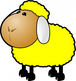 Yellow Sheep Clip Art at Clker.com - vector clip art online, royalty ...