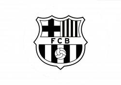 Black and white FC Barcelona logo render by gamer238 on DeviantArt