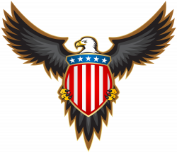 Eagle with American Badge PNG Clip Art Image | Gallery Yopriceville ...