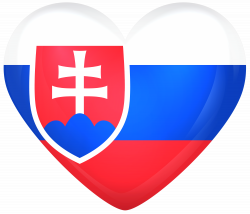 Slovakia Large Heart Flag | Gallery Yopriceville - High-Quality ...