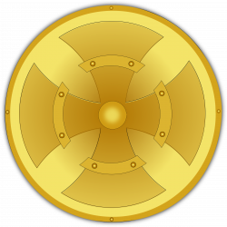 Clipart - golden shield
