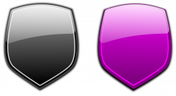 Clipart - Glossy shields 6