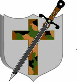 Sword And Shield - Camo Colored Clip Art at Clker.com - vector clip ...
