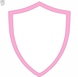 Pink And White Shield Clip Art at Clker.com - vector clip art online ...