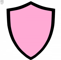 Pink And Black Shield Clip Art at Clker.com - vector clip art online ...